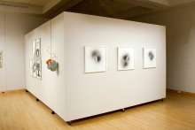 Three Process.2012.02 digital wind drawings in 'Cold Fusion' exhibition at Salisbury University
