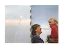 Michigan Engineering Viewbook spread with vellum pages